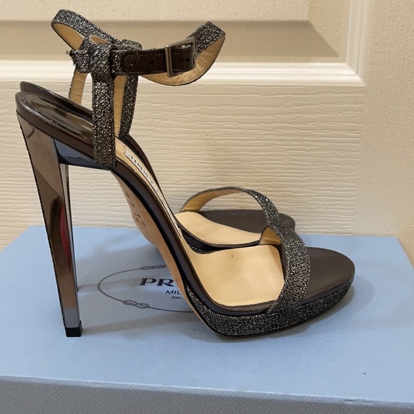 New JIMMY CHOO Claudette 120 Anthracite size 38 - Picture 2 of 6
